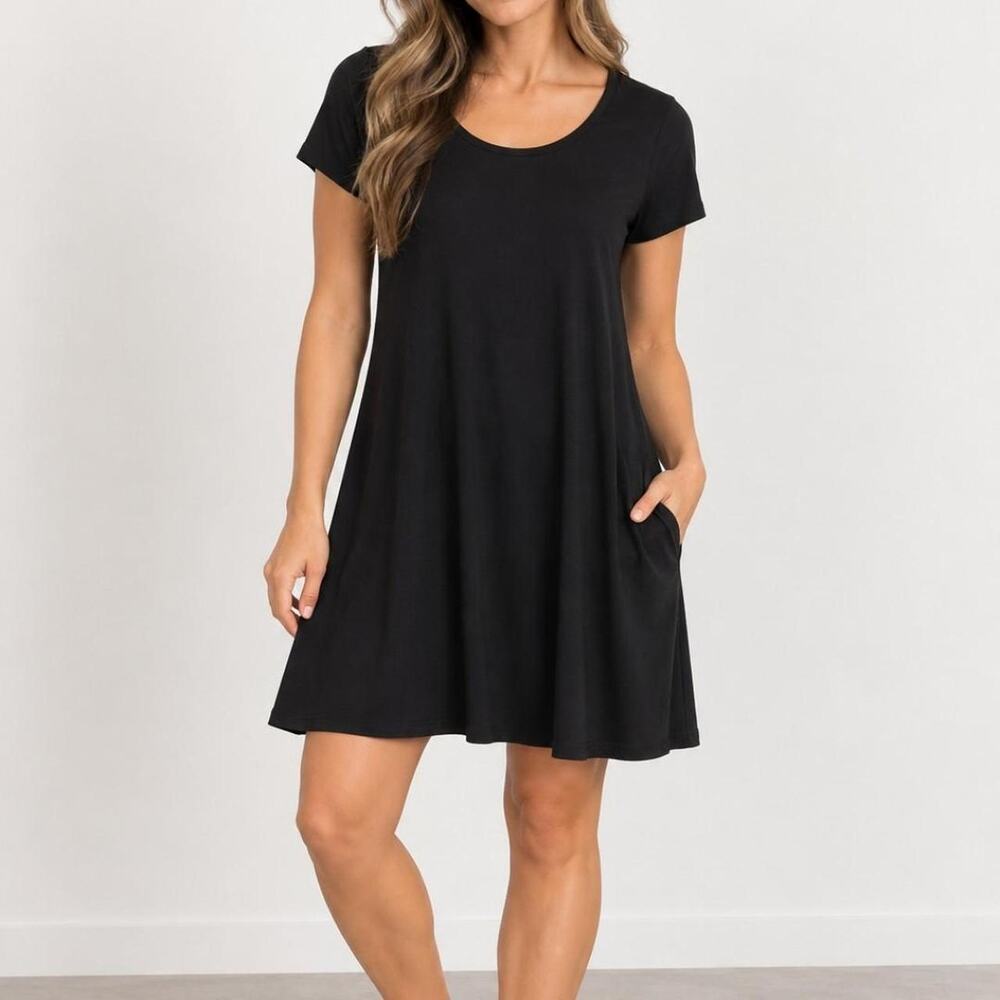 Old navy black t shirt dress